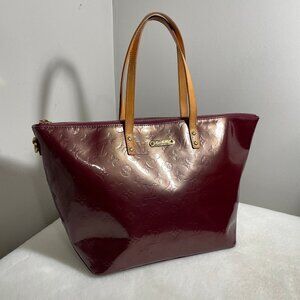 Louis Vuitton Vernis Tote Shoulder Bag Handbag Hot Pink Violet Handbag Bellevue